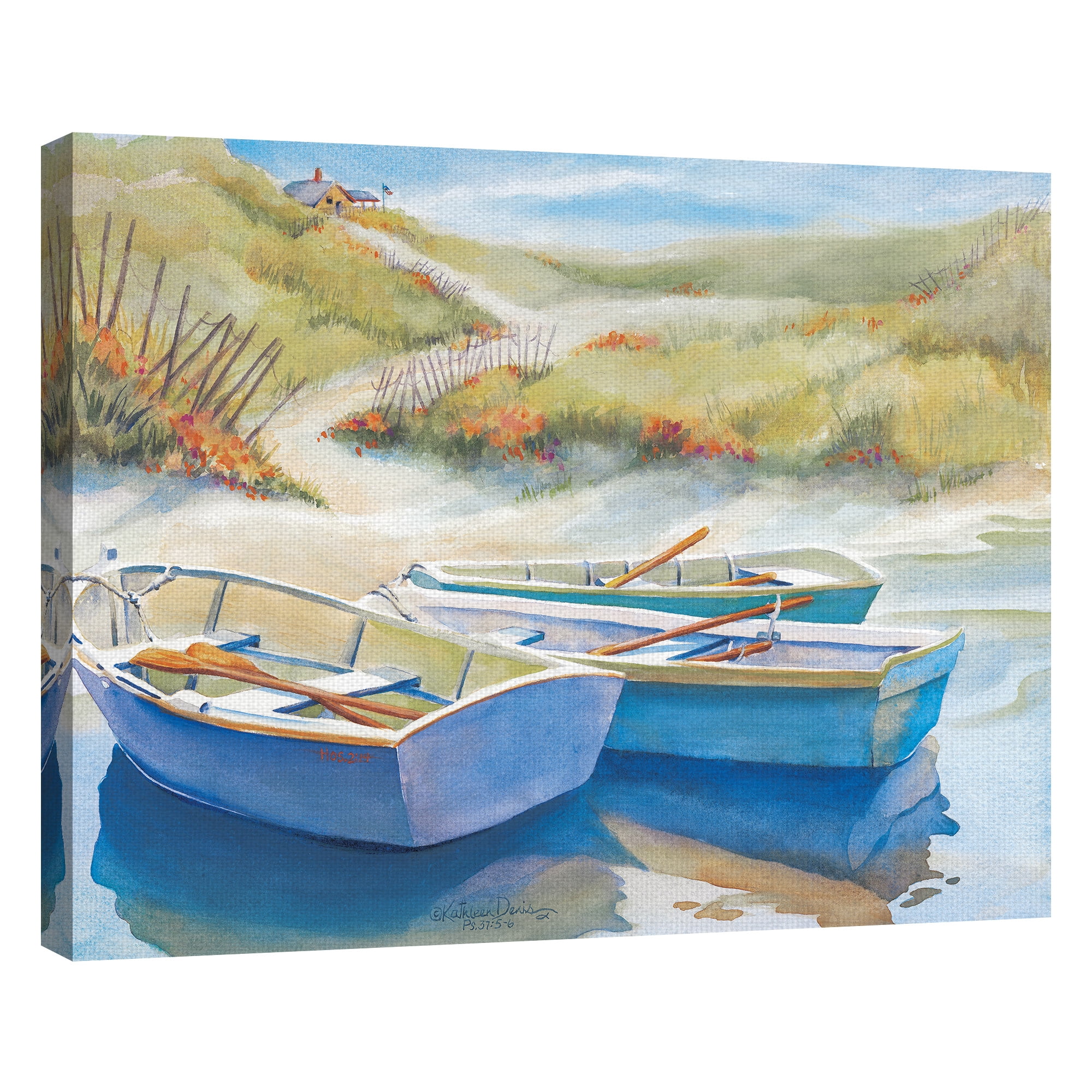 Masterpiece Art Gallery Summer Day Beach Sail by Kathleen Denis Canvas Art Print 22" x 28"