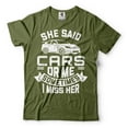thumbnail image 4 of Mens Funny Shirt She Said Cars Or Me Shirt Sometimes I Miss Her Shirt Gifts For Men Car Lover Shirt (Medium Navy Blue), 4 of 6