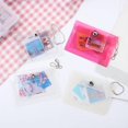 thumbnail image 4 of HUGFEGWE Mini Photo Card Holder, PVC Card Holder Bag, Small Wallet Transparent Portable Coin Purse Key Ring Bag Pendant Card Storage Bag(01) U2537-14111, 4 of 7