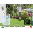 thumbnail image 5 of FLUENTPOWER Cordless Submersible Water Transfer Pump, 530 GPH, 65.6-Ft Max Lift, 18V(No Battery, no charger), 5 of 12