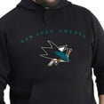 thumbnail image 5 of Men's G-III Sports by Carl Banks Black San Jose Sharks Adaptive Classic Team Arc Fleece Hoodie, 5 of 5
