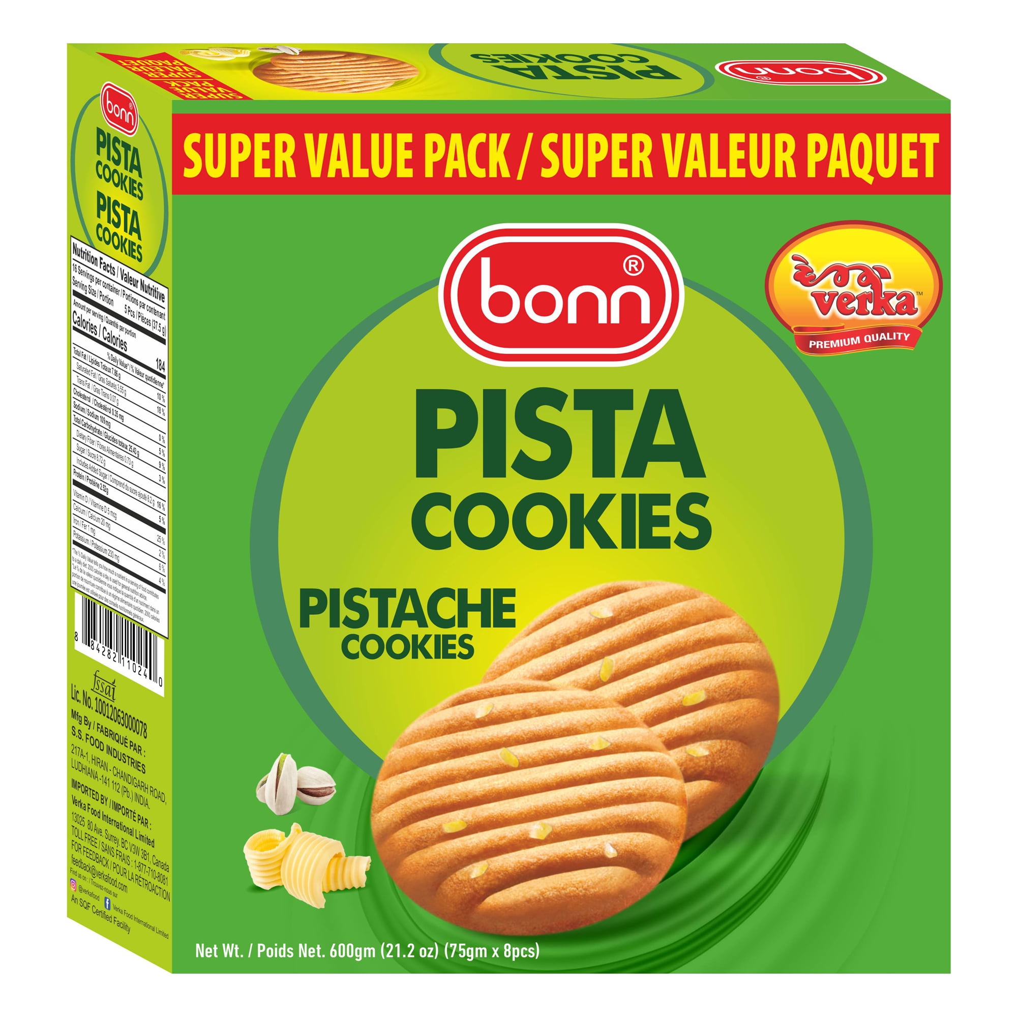 Bonn Pista Cookies, 600 g