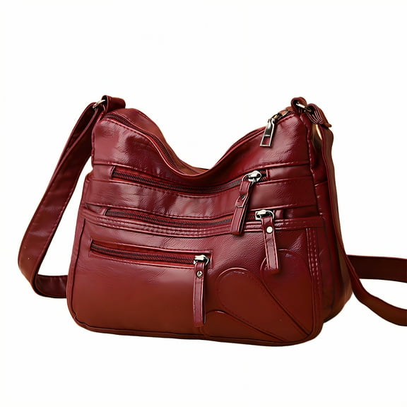 GASTROPOD Shoulder Bags,Simple Shoulder Bag for Women,Stylish Exterior Shoulder Purse,Red