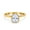 Yellow, variant on Cubic Zirconia Size-5 Art Deco Solitaire Accent Pear Wedding Ring 925 Silver