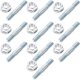 thumbnail image 5 of BRIGHTFUFU 10 juegos de tornillos de reparación integral para motosierra, tornillos de repuesto metálicos para la herramienta de montaje y mantenimiento de la barra de cadena (M8), 5 of 7