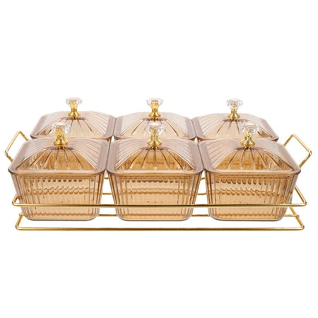 

1 Set Snacks Dish Serving Platter Appetizer Plate with Tray for Party Wedding
