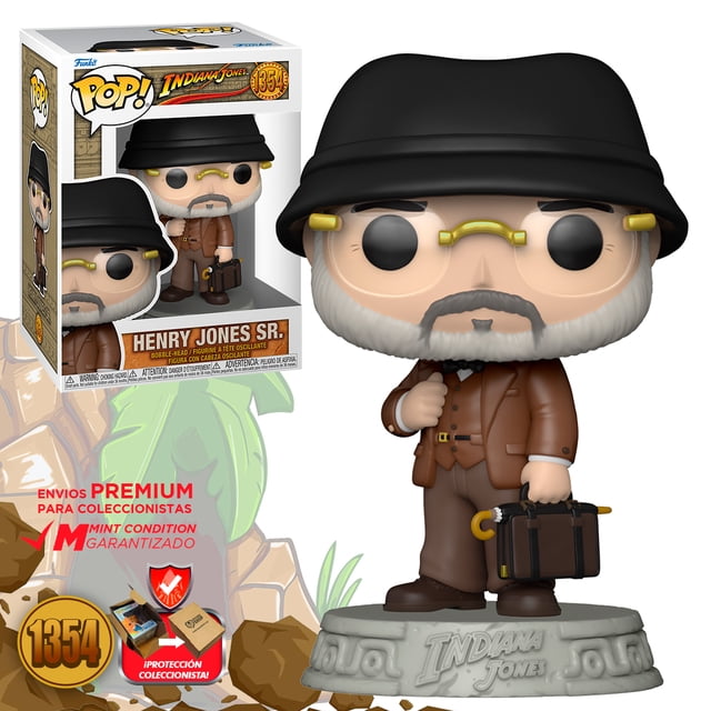 Funko Pop Henry Jones Sr #1354 Indiana Jones La Ultima Cruzada Pelicula Original Funko Henry Walton Jones Senior Last Crusade