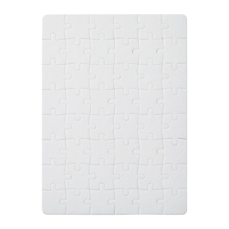 20 Pack A5 Blank Sublimation Puzzles, Custom Puzzle for DIY Crafts, White  Cardboard Heat Press Jigsaw, 48 Pieces, Bulk 