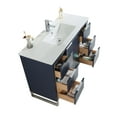 thumbnail image 3 of Fine Fixtures Opulence Collection 48 in. W x 20 in. D x 33 in. H Bathroom Vanity in Navy Blue with White Ceramic Sink - Chrome hardware, 3 of 8