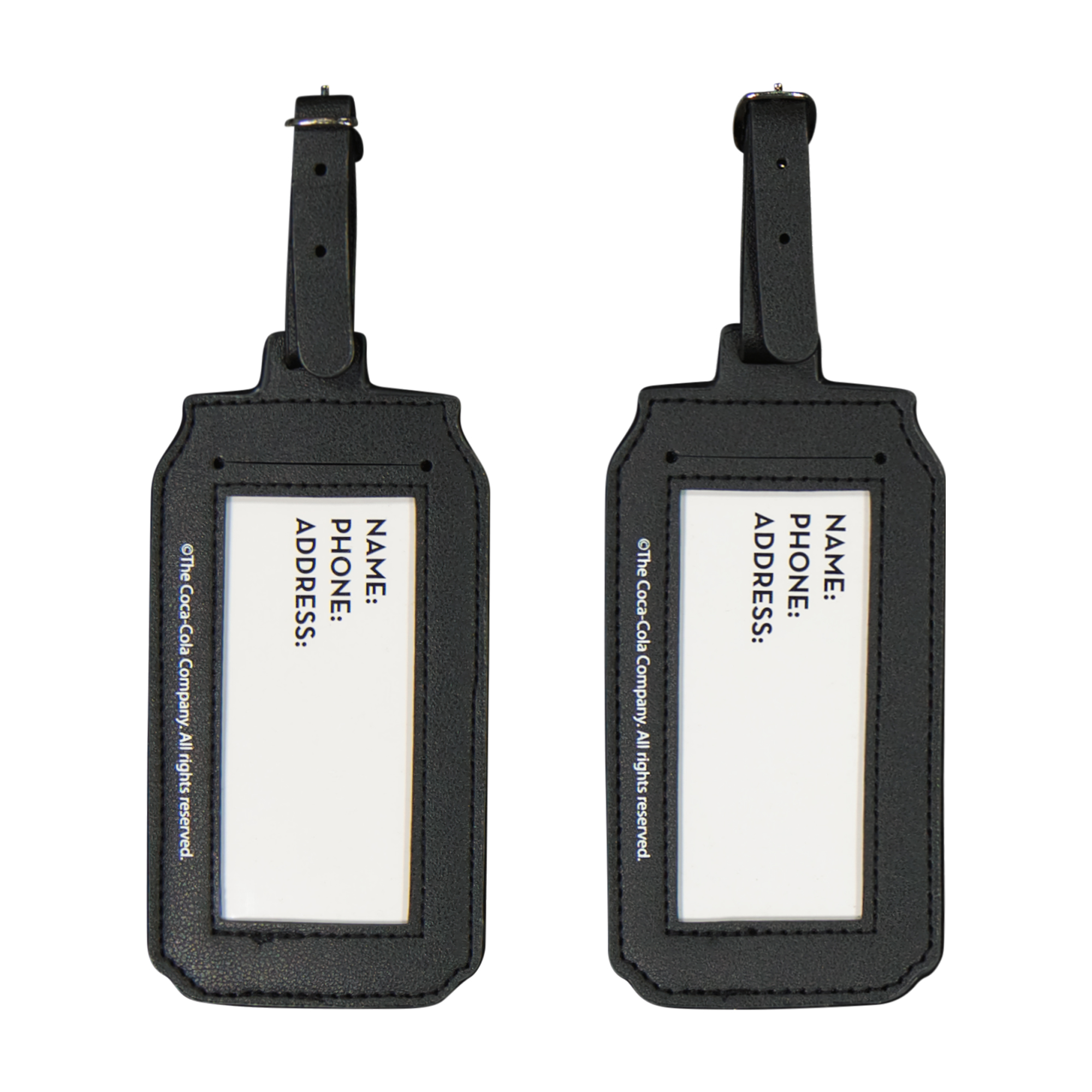 Coca Cola 2-Piece Suitcase ID Tag Set with Adjustable Straps, Diet