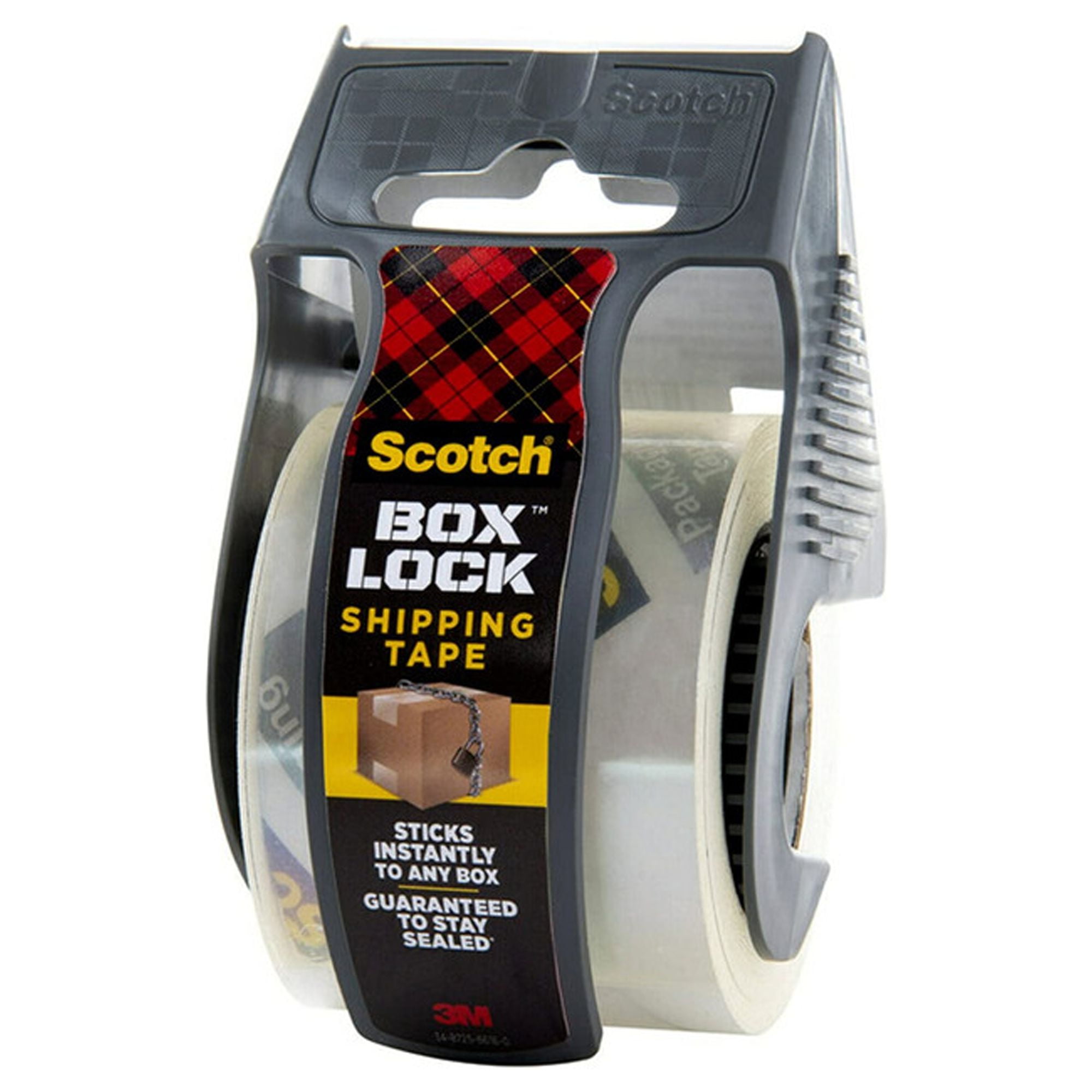 Scotch® Box Lock 195 Packaging Tape 1-15/16 X 22-1/4 Yd Clear (Pack of 3)