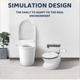 thumbnail image 5 of Also Go Potty Training Toilet for Baby Toddler Boys and Girls, Realistic Potty Chair with Anti-skid Rubber Base, Detachable Toddler Potty Training Toilet, Grey, 5 of 9