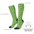thumbnail image 3 of Daiia Sports Socks Pumpkin Leaves Printed Novelty Crew Socks for Men Women Knee High Socks Cotton Socks Soft & Breathable Support Unisex Socks, 3 of 9