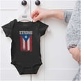 thumbnail image 5 of Puerto Rican Pride Frayed PR Flag Romper Boys or Girls Infant Baby Brisco Brands NB, 5 of 6