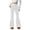 White, variant on Efsteb Fleece Lined Womens Pants High Waisted Flare Leggings Yoga Pants Workout Gym Work Keep Warm Long Pants (Dark Gray,M)
