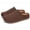 A-Coffee, variant on Women Hollow Out Closed Toe Slippers Slip On Soft Sole Two Way Mule Spring Summer Breathable Casual Shoes