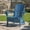blue, variant on ENYLAY Folding Adirondack Chair with Dual Cup Holders & Phone Holder, All-Weather HDPE Fire Pit Chairs for Outdoor, Patio, Poolside, Garden(Grey)