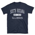 thumbnail image 1 of South Roxana Illinois Classic Established Men's Cotton T-Shirt, 1 of 1