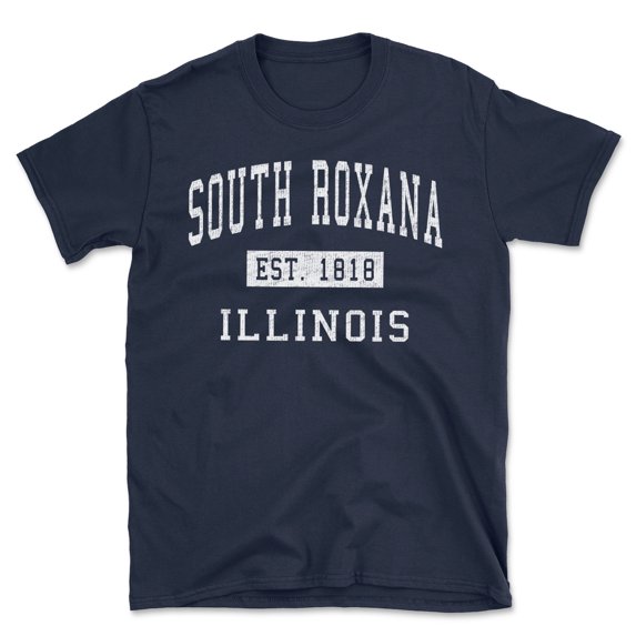 South Roxana Illinois Classic Established Men's Cotton T-Shirt