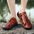 thumbnail image 3 of Mostsola Adjustable Clogs for Men Closed Toe Handmade Fisherman Hiking Sandals Slip on Mules Shoes, 3 of 7