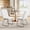White, variant on TacleeKii Dining Chairs Set of 2, Faux Leather Upholstered Dining Room Chairs with Metal Frame, for Kitchen Living Room, Brown