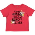 thumbnail image 3 of Inktastic Happy Birthday to the Sweetest Cousin in the World Girls Toddler T-Shirt, 3 of 5