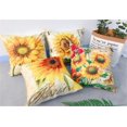 thumbnail image 2 of Set of 4 Sunflowers Pillow Cases, Throw Cushion Cover Cotton Linen Pillowcase Home Decoration,45x45cm, 2 of 4