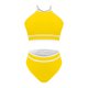 thumbnail image 5 of Traje de Baño de 2 Piezas para las Mujeres Hawaiana Estampado Tropical Cami Bra con Volantes, Juegos de Baño de Ropa de Playa para la Piscina Y el Mar, 5 of 7