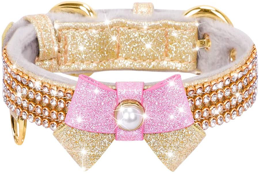Bling Beautiful Adjustable Collars for Cat and Small Dog Dog Collar, PetsHome Cat Collar 