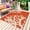 Orange, variant on Coral Orange Outdoor Rug 5x7 Ft - Reversible Patio Rug Outdoor Camping Rugs, Coastal White Ocean Marine Nautical Beach Washable Indoor Outdoor Area Rugs, Non-Slip Outdoor Carpet Runner for Deck/Porch