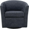 thumbnail image 2 of Pemberly Row 19"H Fabric Swivel Club Chair in Amethyst Purple, 2 of 4