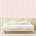 thumbnail image 3 of Ambesonne Floral Peel & Stick Wallpaper for Home, Oriental Boho Flower Pinkish, 13"x100", Pale Ruby Off White Rose, 3 of 5