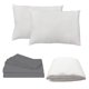 thumbnail image 1 of Protector Spring Air King Air + Sábanas Basic Grey + Almohada Frosty 2, 1 of 7