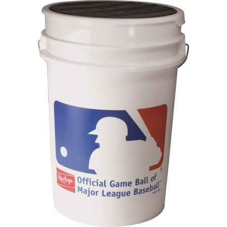 - Rawlings 6 Gallon Bucket Combo with 30 ROLB1X Official League Practice Baseballs