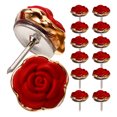 thumbnail image 1 of KAKOWELY 30Pcs Floral Push Pin Thumbtacks Rose Tacks Map Supply Multi Function,0.47"X0.47"X0.39", 1 of 5
