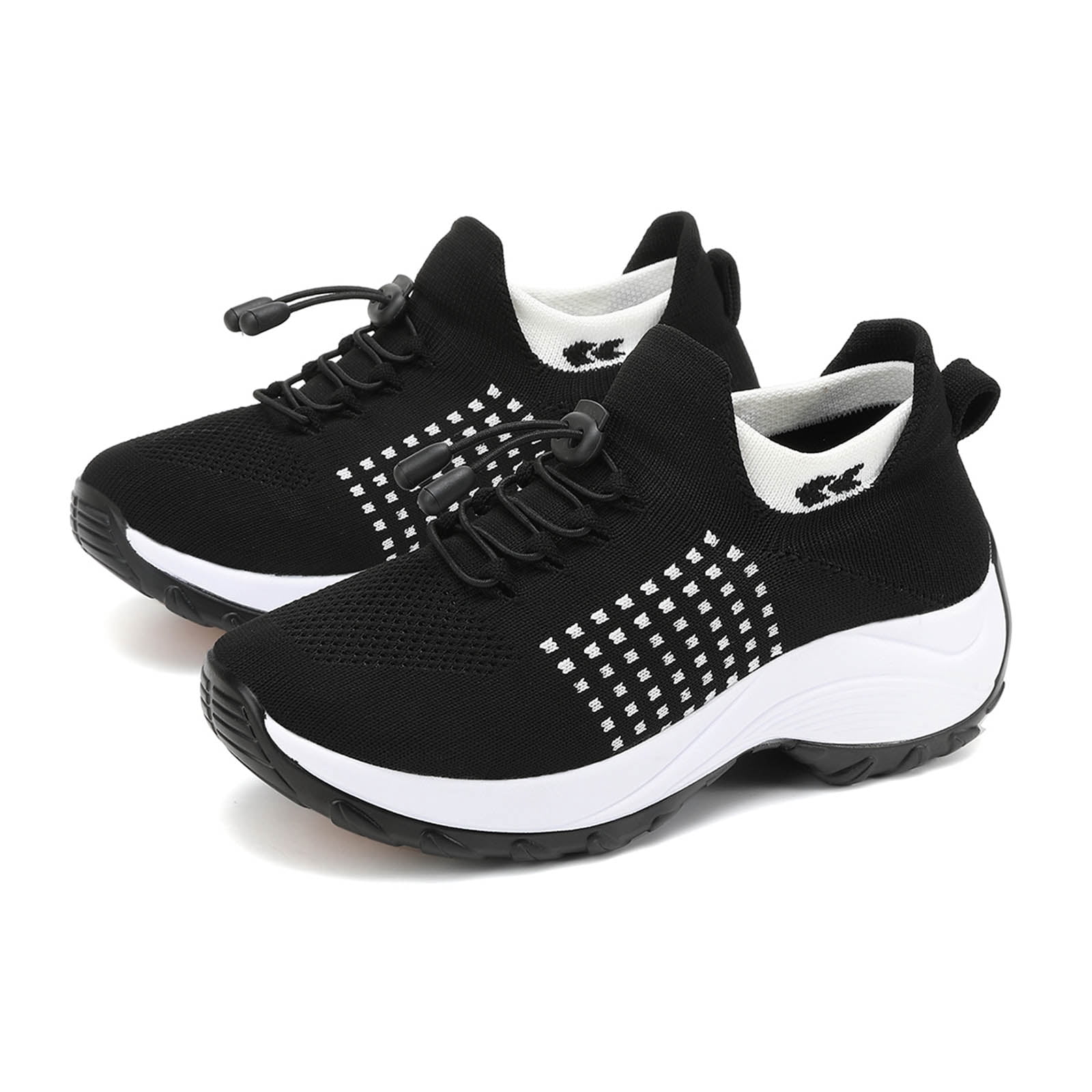 Chaussures Orthopédiques Femmes Légères Respirantes Sneakers Été Maille Baskets Plateforme Sans Lacets Confort Antidérapantes