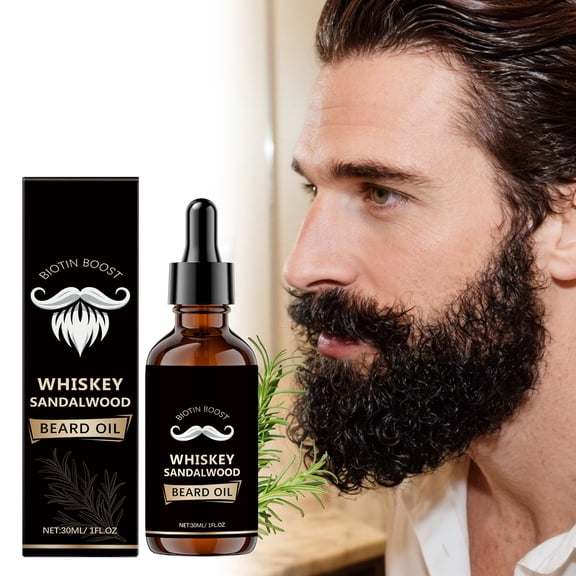 Beard Oils Jojoba Argan, Beard Oil for Men - Biotin Mustache Oil with Vitamin E, Rosemary & Castor - Beard Care Softener, Strengthens, and Moisturizes - Beard Conditioner