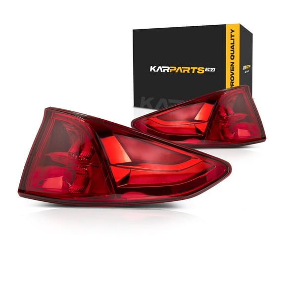 For Honda Odyssey 2018 19 20 21 22 2023 Tail Light Assembly Driver and Passenger Side | Pair | Red Lens | Replacement For HO2804115, HO2805115 | 33550-THR-A01, 33500-THR-A01