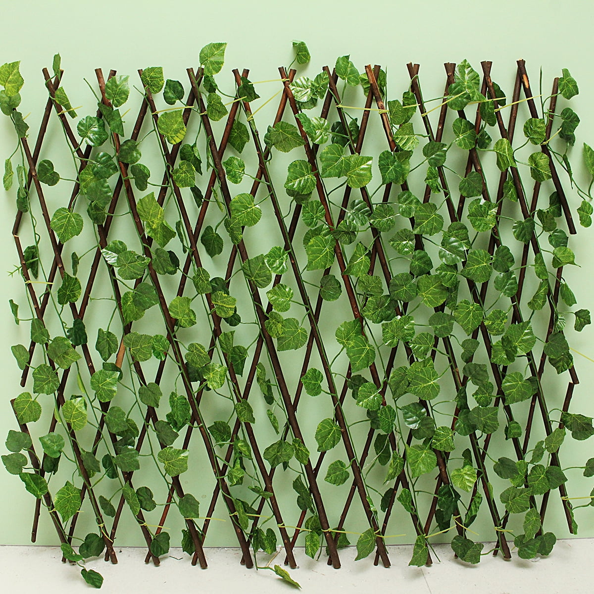 Garden Fencing Garden Screen Fence Expandable Artificial Faux Ivy Leaf