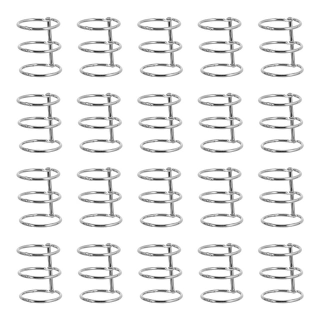 SHISUYAN Practical Silver Iron Binder Rings for Notebook Organization and Sorting 20pcs