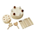 thumbnail image 1 of Juguetes de Madera CUTICAT para Cortar Tartas de Cumpleaños Juego Educativo Doble Capa, 1 of 8