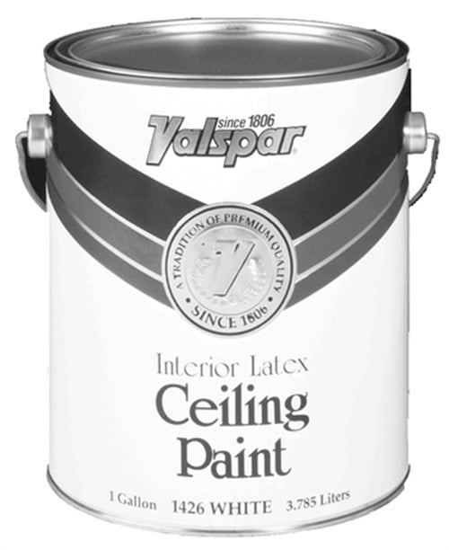 Valspar Interior Latex Ceiling White Paint,No 027.0001426.007, VALSPAR