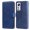 Blue, variant on Wallet Phone Case for Xiaomi 12 with Card Holder and Stand Function Brown