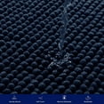 thumbnail image 3 of Chun Yi Non-slip Bathroom Rugs Chenille Soft Absorbent Plush Bath Mat (Navy,16"*24"), 3 of 6