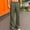 Army Green, variant on LEKWK Men's Athletic Track Pants Casual Loose Fit Sweatpants Front Seam Detail Trousers Elastic Waist with Drawstring Workout Gym Running Comfort Activewear White XXL