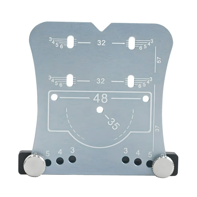 TFixol 35mm Aluminum Hinge Hole Cutter with Precision Locating Frame for Door Panel Hinge Installation, Silver or Red (Optional)