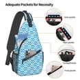 thumbnail image 4 of ZICANCN Crossbody Sling Bags for Women Men,Blue White Cloud Casual Shoulder Backpacks for Hiking Daypacks, 4 of 9