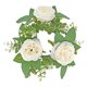 thumbnail image 4 of Pilar vela anillo corona Pilar candelabro arreglo de flores guirnalda verde corona vela anillo para puerta decoración de Halloween Blanco, 4 of 9