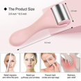 thumbnail image 2 of General Ice Roller for Face 1 Piece Stainless Steel Facial Roller Ice Face Roller for Puffiness,Migraine,Pain Relief and Skin Care (Pink), 2 of 16