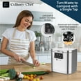 thumbnail image 4 of Culinary Chef, 3.8L Smart Electric Food Waste Composter, Stainless Steel, 4 of 13